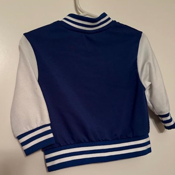 Blue Baseball Jacket, size 1-2 years, "A" on the front - Picture 5 of 7